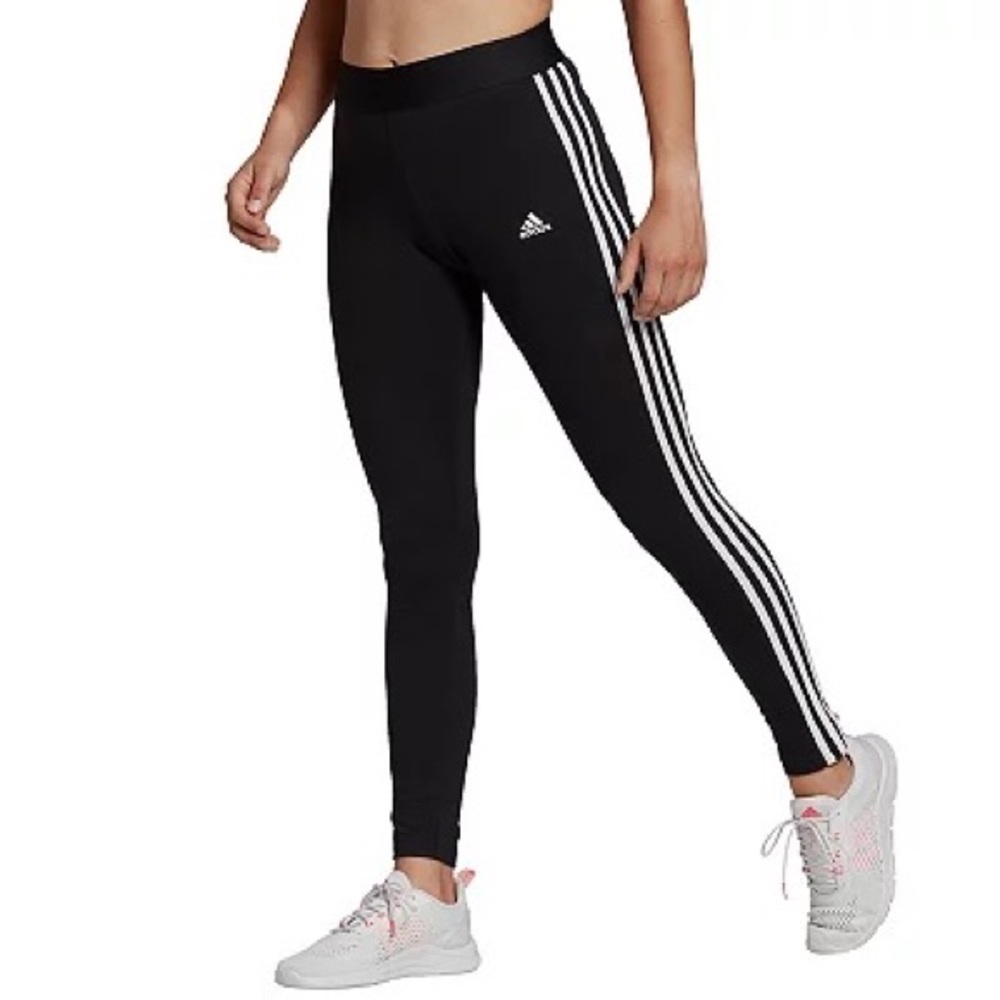 Essential 3-Stripe High-Waisted Leggings